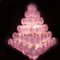 Pink Chandeliers, 1970, Set of 2, Image 3
