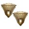 Sconces 24-Karat Gold by Barovier and Toso, Murano, 1950s, Set of 2 2