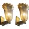 Sconces 24-Karat Gold by Barovier and Toso, Murano, 1950s, Set of 2 11