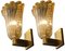 Sconces 24-Karat Gold by Barovier and Toso, Murano, 1950s, Set of 2 12