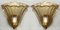 Applique in oro a 24 carati di Barovier e Toso, Murano, anni '50, set di 2, Immagine 4