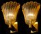 Sconces 24-Karat Gold by Barovier and Toso, Murano, 1950s, Set of 2, Image 13