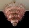 Lámparas de araña de cristal de Murano rosa. Juego de 2, Imagen 7