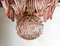 Lámparas de araña de cristal de Murano rosa. Juego de 2, Imagen 15