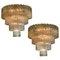 Italian Murano Glass Chandelier, 1980s, Set of 2 1