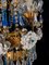 Chandelier with White Roses and Blue Drops, Murano, 1950s, Image 11