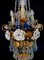 Chandelier with White Roses and Blue Drops, Murano, 1950s 20
