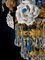 Chandelier with White Roses and Blue Drops, Murano, 1950s, Image 15