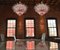 Lampadari con foglie rosa, Murano, set di 2, Immagine 2