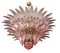 Italian Chandeliers with Pink Leaves, Murano, Set of 2 3