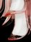 Italienischer Murano Kronleuchter in Rosa und Weiß, Murano 13