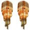 Triedri Chandeliers in the style of Venini, 1980s, Set of 2 1