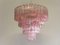 Italian Tronchi Chandelier in Pink Murano Glass, 1990s 4