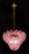 Italian Pink Shell Chandeliers, Murano, Set of 2, Image 2