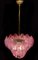 Italian Pink Shell Chandeliers, Murano, Set of 2 3