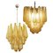 Lámparas de araña italianas de cristal de ámbar, Murano. Juego de 2, Imagen 1