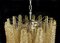 Lámparas de araña italianas de cristal de ámbar, Murano. Juego de 2, Imagen 11