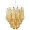 Lámparas de araña italianas de cristal de ámbar, Murano. Juego de 2, Imagen 3