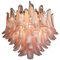 Lámparas de araña italianas de pétalos de flamenco, Murano. Juego de 3, Imagen 7