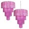 Tronchi Chandeliers in the Style of Toni Zuccheri for Venini, Murano, Set of 2 1