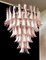Italian Pink and White Petal Chandeliers, Murano, Set of 2 13