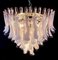 Italian Pink and White Petal Chandeliers, Murano, Set of 2 8