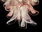 Italian Pink and White Petal Chandeliers, Murano, Set of 2 4