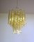 Tube Chandeliers in Gold Murano Glass, 1970s, Set of 3 13