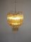 Tube Chandeliers in Gold Murano Glass, 1970s, Set of 3 6