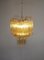 Tube Chandeliers in Gold Murano Glass, 1970s, Set of 3, Image 6