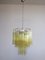 Lámparas de araña tube de cristal de Murano dorado, años 70. Juego de 3, Imagen 11