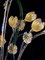 Glass Flower Chandelier with Gold Inclusions, 1950s 20