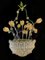 Glass Flower Chandelier with Gold Inclusions, 1950s 11