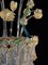 Blumen Kronleuchter aus Glas mit goldenen Einschlüssen, 1950er 8