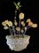 Blumen Kronleuchter aus Glas mit goldenen Einschlüssen, 1950er 14