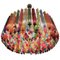 Italienischer Kronleuchter mit Mehrfarbigem Prisma aus Murano 1