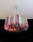 Lámpara de araña italiana con prisma multicolor de Murano, Imagen 7