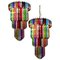 Lámparas de araña Quadriedri italianas multicolores. Juego de 2, Imagen 1