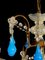 Murano Blue Drops Glass Chandelier, 1950s, Image 8