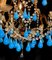 Murano Blue Drops Glass Chandelier, 1950s, Image 12