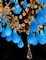 Murano Blue Drops Glass Chandelier, 1950s, Image 11