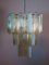 Lámpara de araña de cristal de Murano de Venini, años 80, Imagen 4