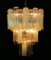 Lámpara de araña de cristal de Murano de Venini, años 80, Imagen 10
