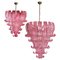 Italian 6-Tier Felci Murano Glass Chandeliers, Set of 2 1