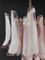 Lámparas de araña italianas de pétalos en rosa y blanco, Murano. Juego de 2, Imagen 6