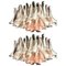 Italian Murano Petal Chandeliers, 1990s, Set of 2, Image 1