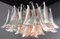 Lámparas de araña italianas de pétalos de Murano, años 90. Juego de 2, Imagen 8