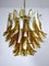 Italian Petal Murano Chandeliers in Mazzega Style, Set of 2 3