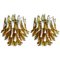 Italian Petal Murano Chandeliers in Mazzega Style, Set of 2, Image 1