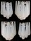 Italian Wall Sconces in Murano Glass, 1970s, Set of 4 7